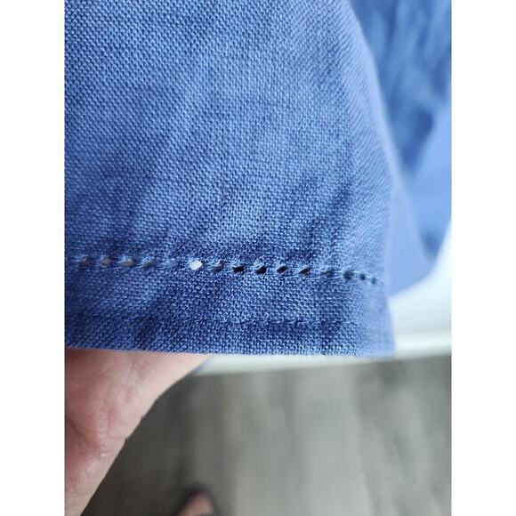 LL Bean Womens linen shift dress Midi sz 18  Beach Boho Lagenlook Minimalist - Picture 2 of 7